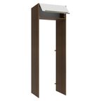 Porta-Geladeira 73 cm 1 Porta Basculante Rustic/Branco Veludo Lux Madesa