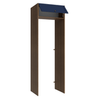Porta-Geladeira 73 cm 1 Porta Basculante Rustic/Azul Vik Madesa