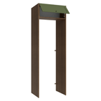 Porta-Geladeira 73 cm 1 Porta Basculante Rustic/Verde Vik Madesa