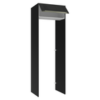 Porta-Geladeira 73 cm 1 Porta Basculante Preto/Branco/Preto Lux Madesa
