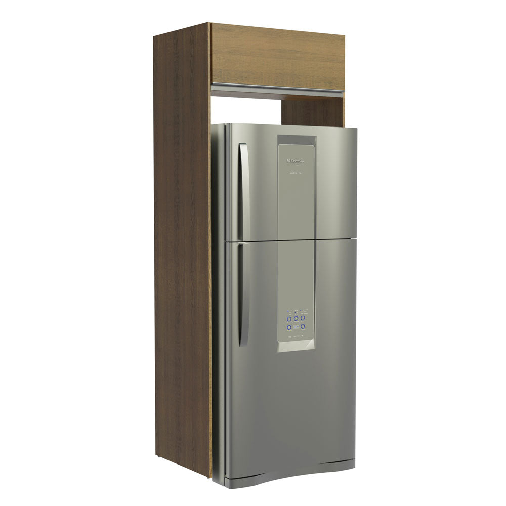 Porta-Geladeira Madesa Glamy 1 Porta Basculante Rustic