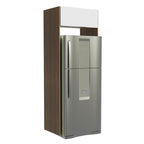 Porta-Geladeira Madesa Stella 1 Porta Basculante Rustic/Branco