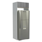 Porta-Geladeira Madesa Lux 1 Porta Basculante Branco/Cinza