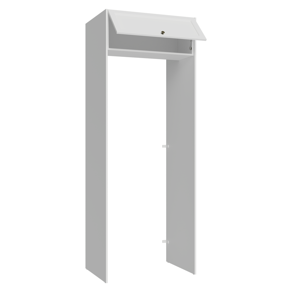 Porta-Geladeira 83 cm 1 Porta Basculante Branco Vik Madesa