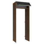 Porta-Geladeira 83 cm 1 Porta Basculante Rustic/Preto Lux Madesa