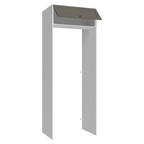 Porta-Geladeira 83 cm 1 Porta Basculante Branco/Cinza Vik Madesa