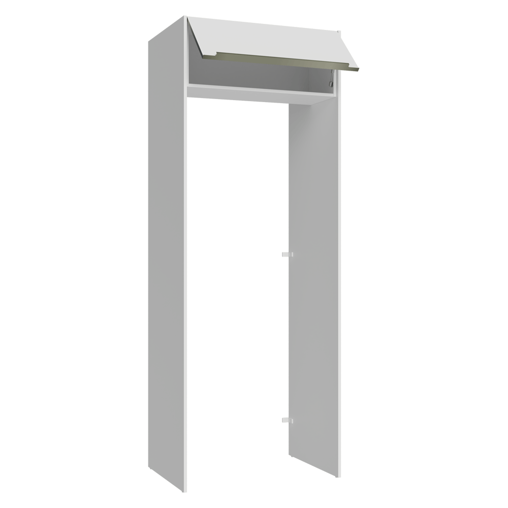 Porta-Geladeira 83 cm 1 Porta Basculante Branco Veludo Lux Madesa