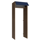 Porta-Geladeira 83 cm 1 Porta Basculante Rustic/Azul Vik Madesa