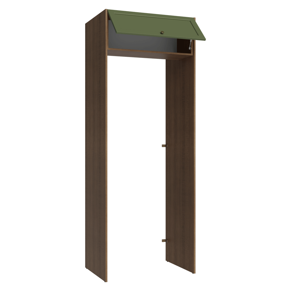 Porta-Geladeira 83 cm 1 Porta Basculante Rustic/Verde Vik Madesa