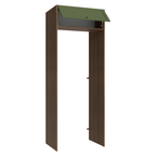 Porta-Geladeira 83 cm 1 Porta Basculante Rustic/Verde Vik Madesa