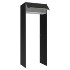 Porta-Geladeira 83 cm 1 Porta Basculante Preto/Branco/Preto Lux Madesa