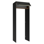 Porta-Geladeira 83 cm 1 Porta Basculante Preto/Rustic/Preto Lux Madesa