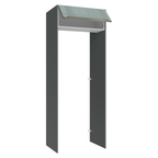 Porta-Geladeira 83 cm 1 Porta Basculante Cinza/Branco/Cinza Lux Madesa