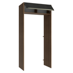 Porta-Geladeira 103 cm 1 Porta Basculante Rustic/Preto Lux Madesa