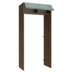 Porta-Geladeira 103 cm 1 Porta Basculante Rustic/Cinza Lux Madesa