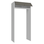 Porta-Geladeira 103 cm 1 Porta Basculante Branco/Cinza Vik Madesa