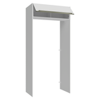 Porta-Geladeira 103 cm 1 Porta Basculante Branco Veludo Lux Madesa