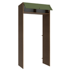 Porta-Geladeira 103 cm 1 Porta Basculante Rustic/Verde Vik Madesa