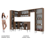 Armário de Cozinha Completa 385cm Rustic Emilly Love Madesa 01