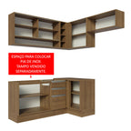 Armário de Cozinha Completa de Canto 349cm Rustic Glamy Madesa 06
