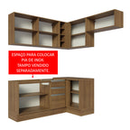 Armário de Cozinha Completa de Canto 349cm Rustic Glamy Madesa 07
