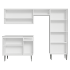 Armário de Cozinha Completa 229cm Branco Emilly Madesa 17