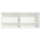 Armário Aéreo 120 cm 2 Portas 2 Nichos Branco para Área de Serviço Madesa