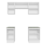 Armário de Cozinha Compacta 180cm Branco/Preto Glamy Madesa 12