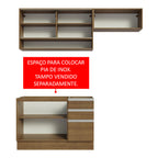 Armário de Cozinha Compacta 200cm Rustic Glamy Madesa 08