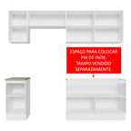 Armário de Cozinha Completa 240cm Branco/Preto Glamy Madesa 10