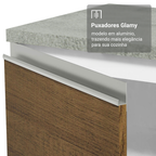 Armário de Cozinha Completa 270 cm Branco/Rustic Glamy Madesa 17