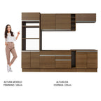 Armário de Cozinha Completa 290cm Rustic Vicenza Madesa 12