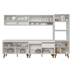 Armário de Cozinha Completa 310 cm Branco Pieta Madesa 02