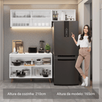 Armário de Cozinha Compacta 190cm Branco Reims Madesa 09