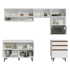 Armário de Cozinha Completa 250cm Branco Reims Madesa 10
