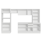 Armário de Cozinha Completa 100% MDF 310 cm Branco Smart Madesa 04