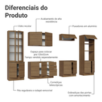Armário de Cozinha Completa 340cm Rustic Stella Madesa 01