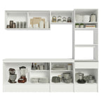 Armário de Cozinha Completa 240cm Branco Topazio Madesa 05