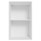 Armário Aéreo para Quarto 40 cm 2 Nichos Abertos Branco Neo Madesa