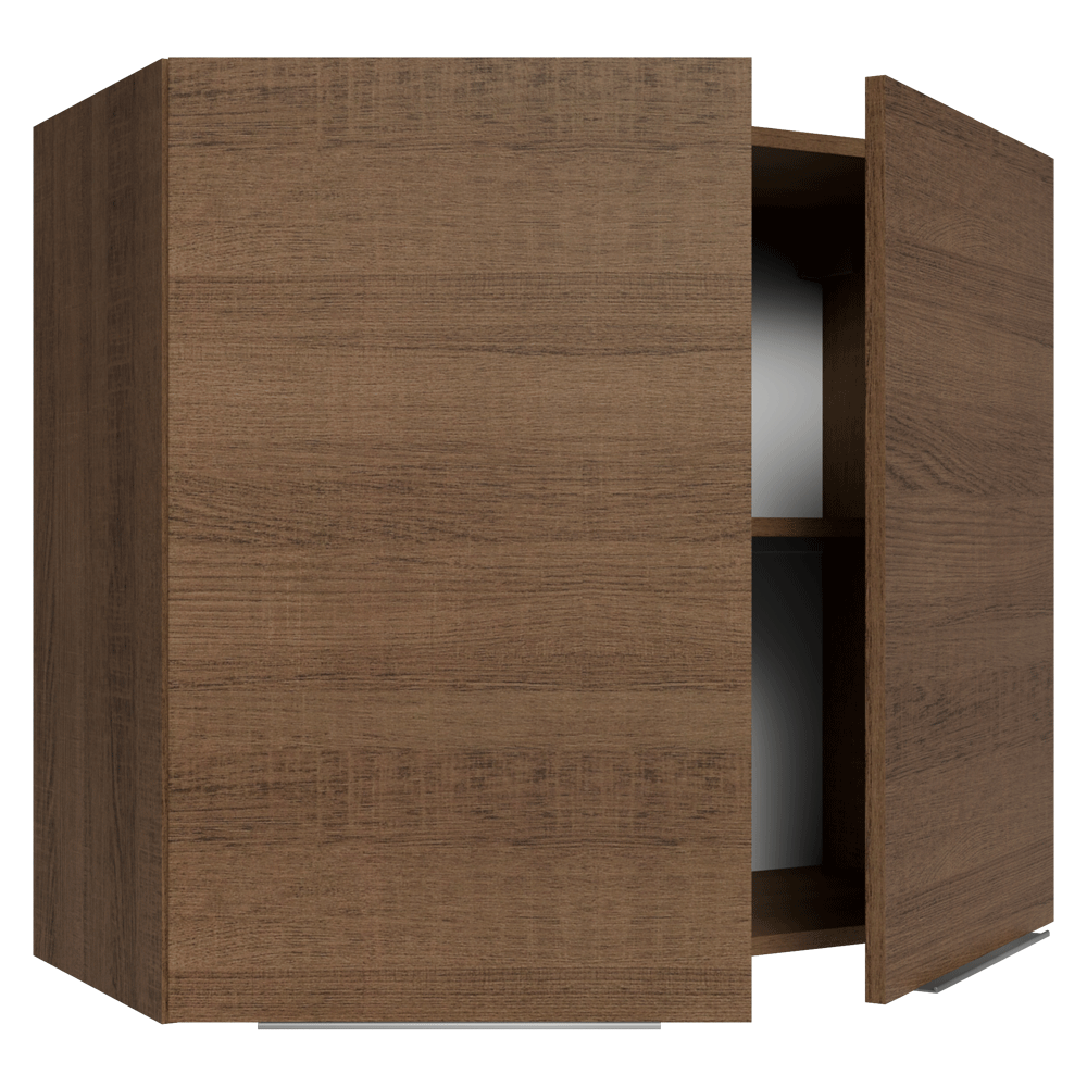 Armário Aéreo para Quarto 80 cm 2 Portas Rustic Neo Madesa