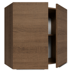 Armário Aéreo para Quarto 70 cm 2 Portas Rustic Neo Madesa