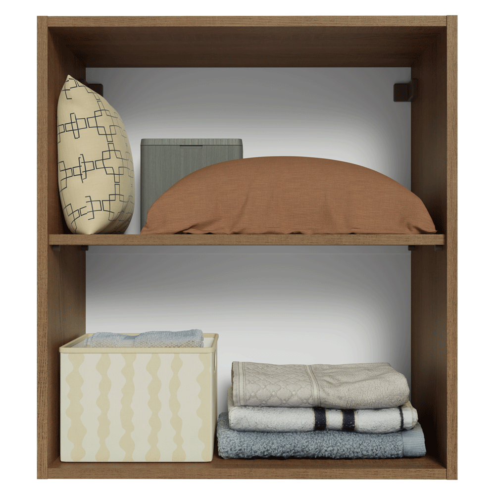 Armário Aéreo para Quarto 60 cm 1 Porta Rustic Neo Madesa