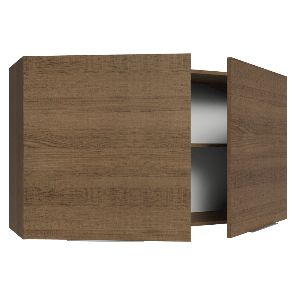 Armário Aéreo para Quarto 120 cm 2 Portas Rustic Neo Madesa