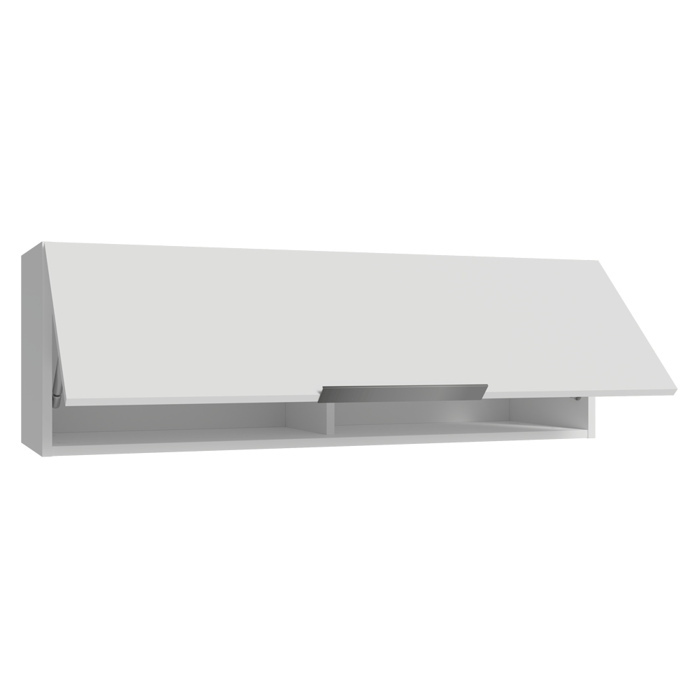 Armário Aéreo para Quarto 100 cm 1 Porta Basculante Branco Neo Madesa