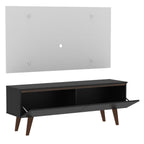 Rack Madesa Le Mans e Painel para TV até 55 Polegadas 2 Portas Preto/Branco