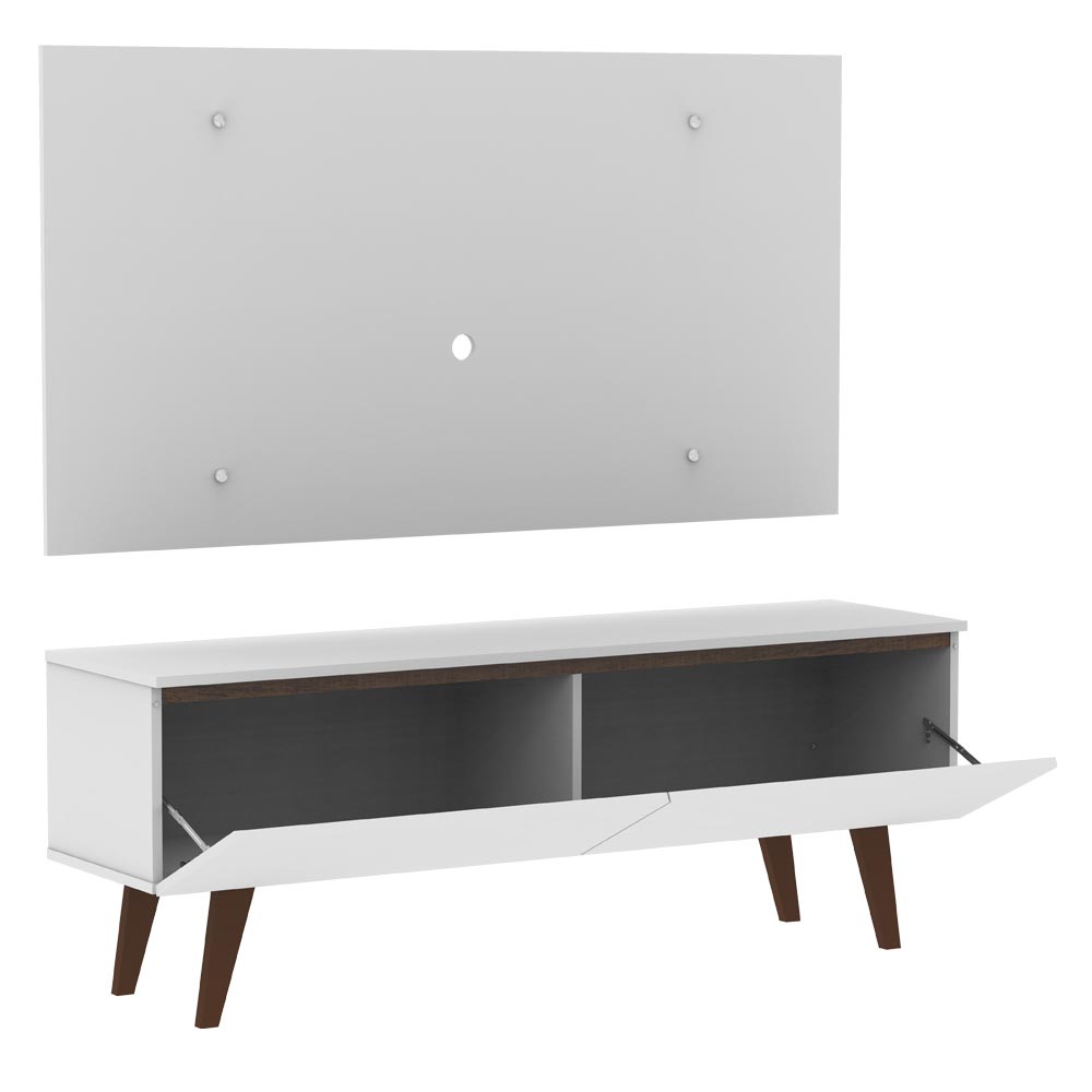 Rack Madesa Le Mans e Painel para TV até 55 Polegadas 2 Portas Branco