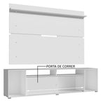 Rack Madesa Cancun e Painel para TV até 65 Polegadas Branco