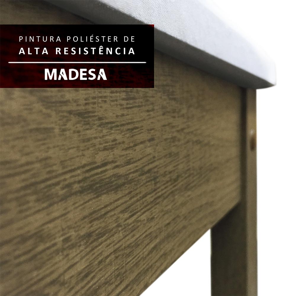 Conjunto Sala de Jantar Madesa Vic Mesa Tampo de Madeira com 2 Cadeiras Rustic/Imperial