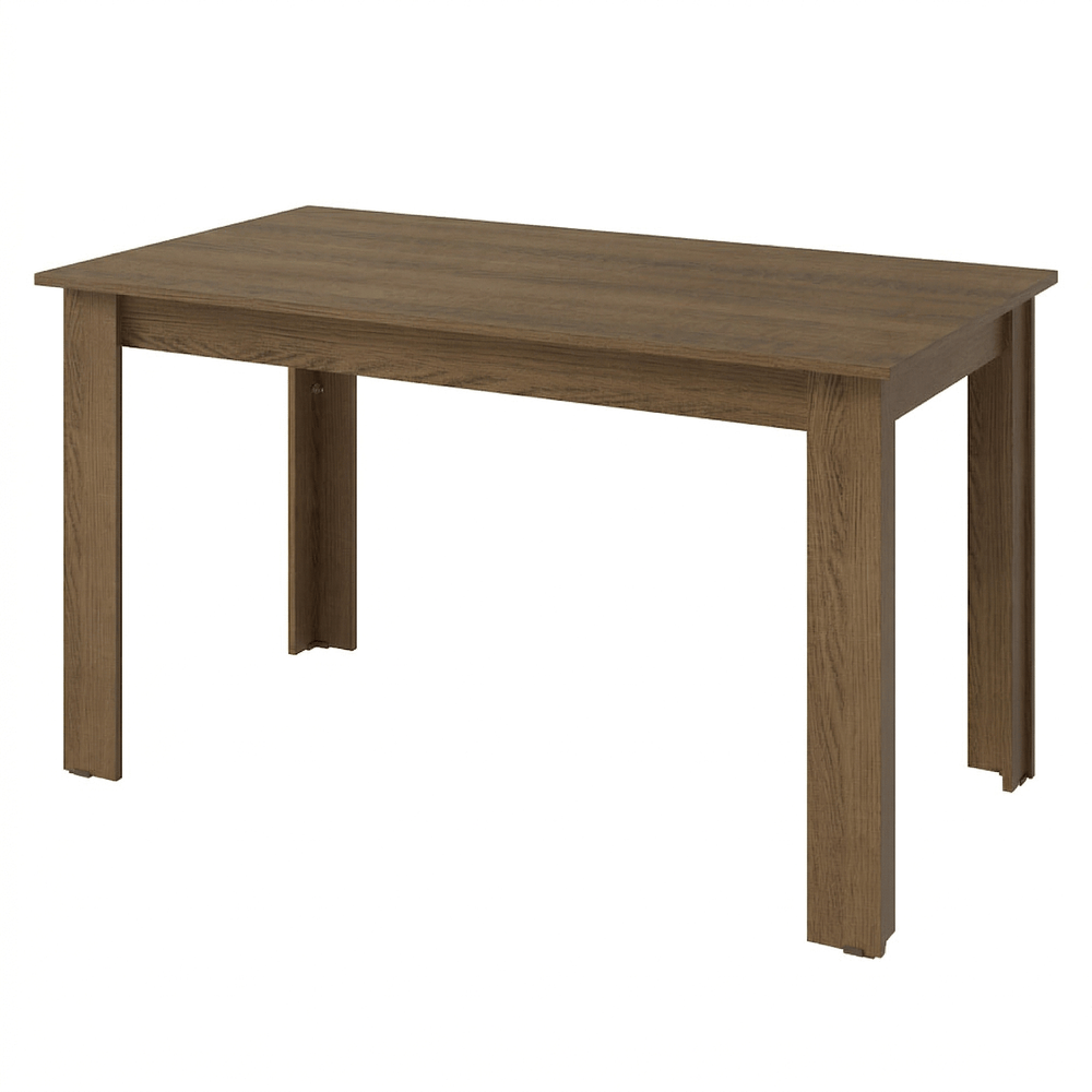 Conjunto Sala de Jantar Garda Mesa Tampo de Madeira 4 Cadeiras Rustic/Preto Madesa