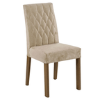 Conjunto Sala de Jantar Tampo de Madeira 6 Cadeiras Rustic/Imperial Luso Madesa